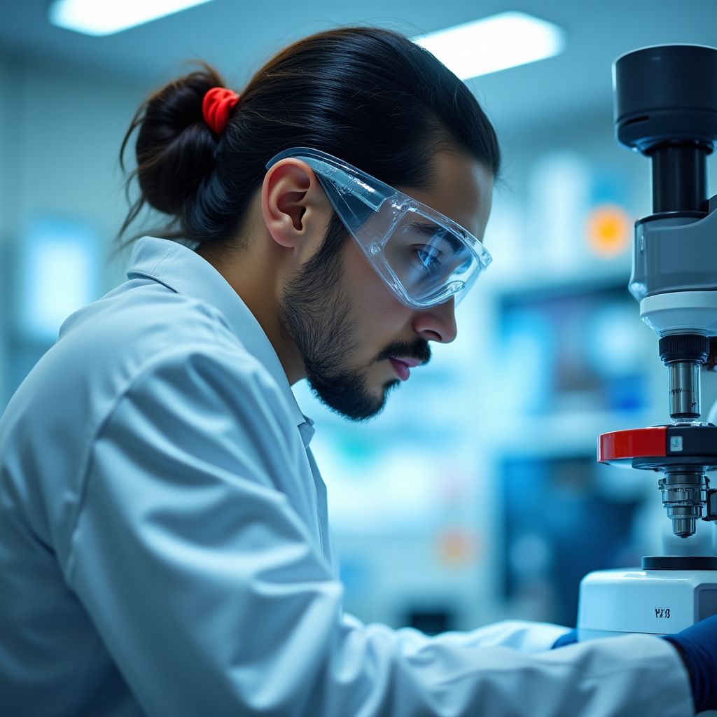 Investigador en laboratorio de Y-TEC